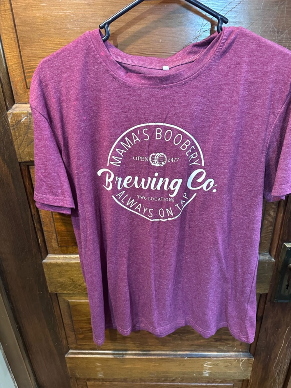 Mama's Boobery Brewing Co. Graphic Tee - Plum